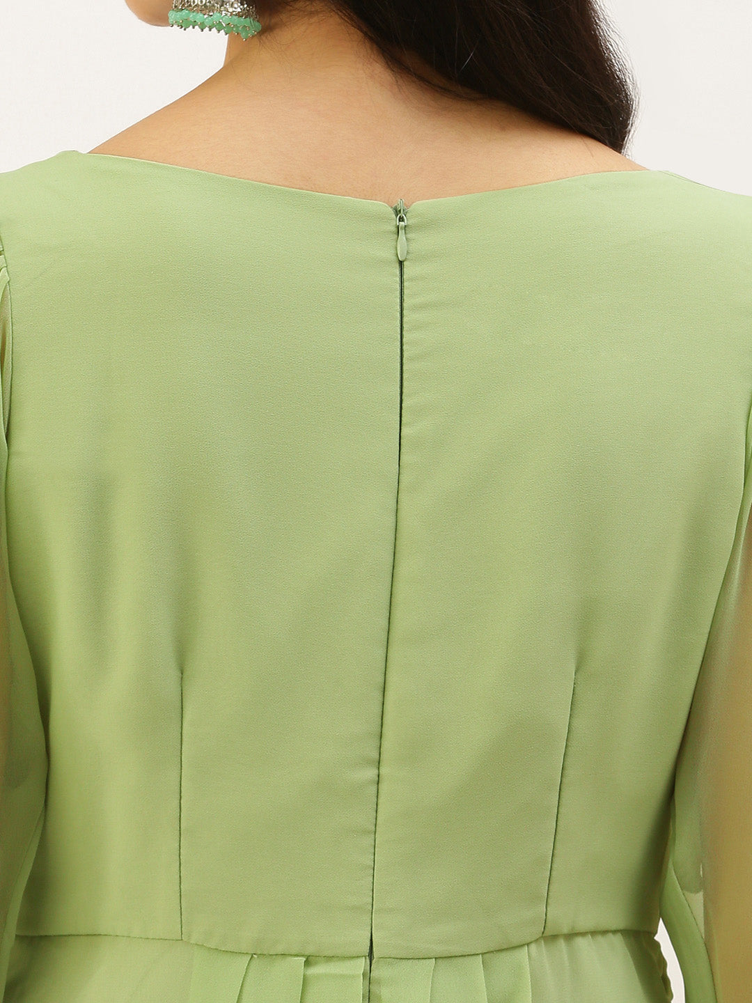 Green-Digital-Printed-Dress