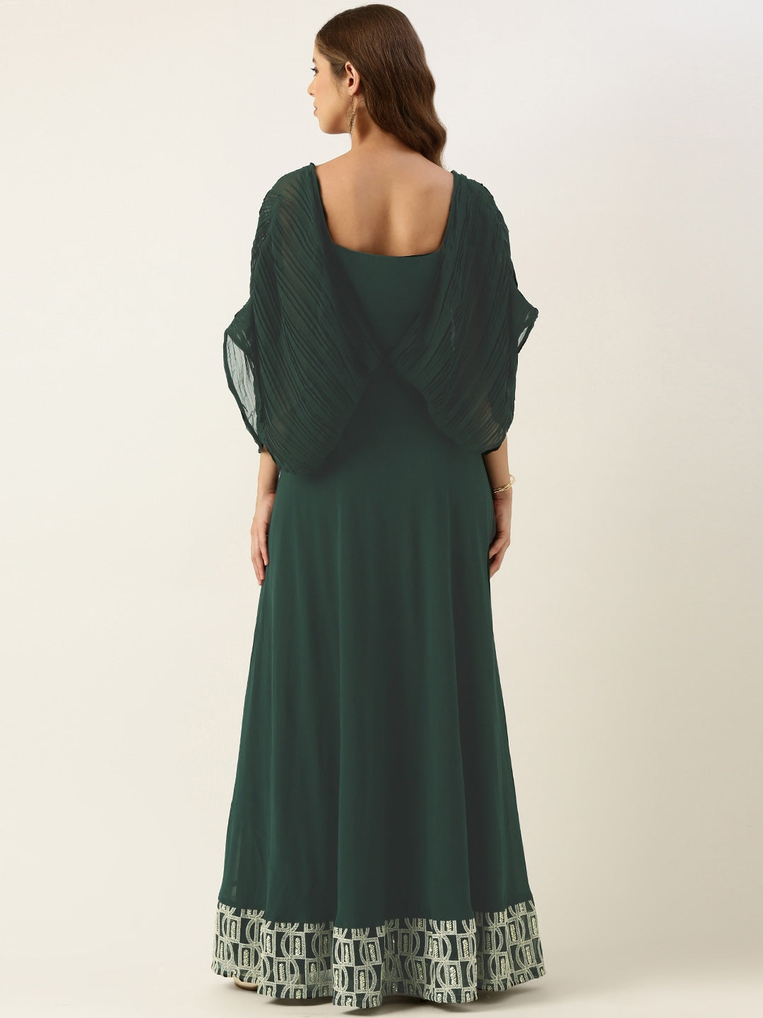 Green-Georgette-Embroidered-Gown