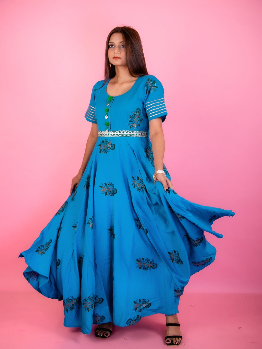 Ink-Blue-Blockprint-Cotton-Dress